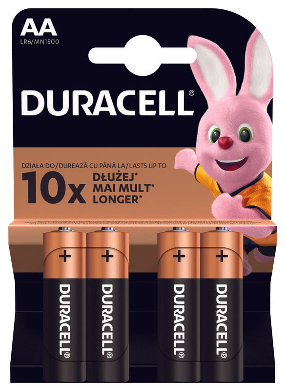 Duracell Battery/Batteries AA (Pack of 4)