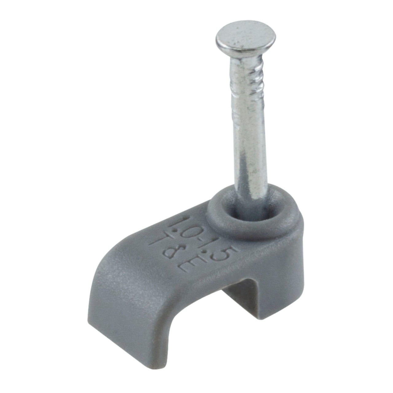 Grey Flat Twin & Earth Cable Clip