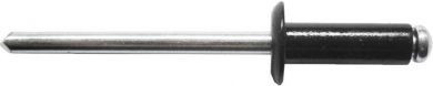 black aluminium rivet