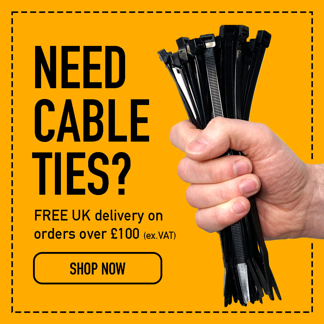 Bulk Cable Ties Grease Monkey Car parts workshop garage supplies UK England Electrical DIY restoration cars trucks lorrys wiring mechanic drills grinders sliders clutch 