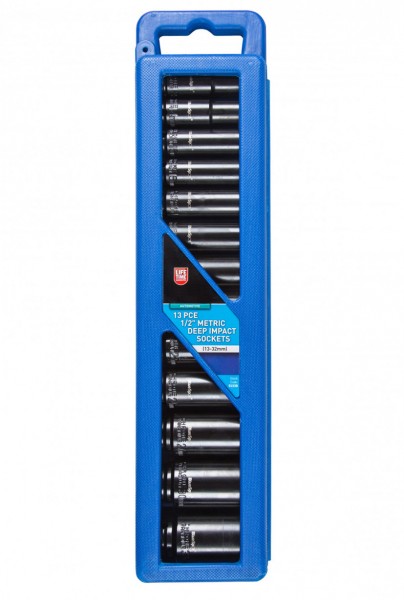 Metric Impact Sockets / 13 Piece, 13-32mm - 