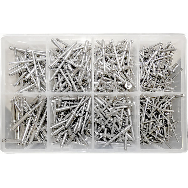 Assorted Stainless Steel Rivets - Qty 500 -  UK
