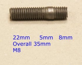 Exhaust Manifold Studs M8 x 35mm | Audi VW Vauxhall | Qty: 20 -  UK