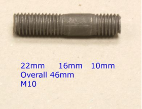 Exhaust Manifold Studs M10 x 46mm | Ford | Qty: 20 -  UK