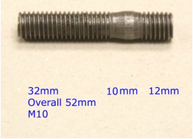 Exhaust Manifold Studs M10 x 52mm | Ford | Qty: 20 -  UK