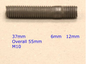 Exhaust Manifold Studs M10 x 55mm | Vauxhall Ford | Qty: 20 -  UK