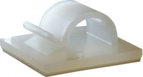 Adhesive Cable Clips Nylon 8mm | Qty: 100 - 