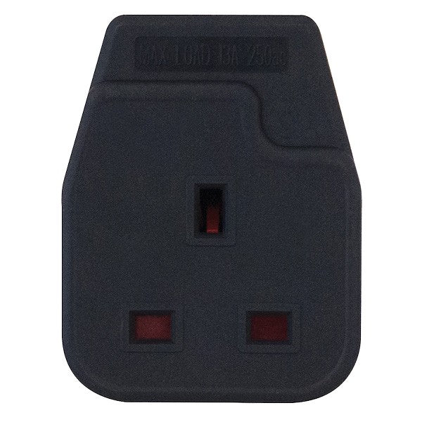 3 Pin, Trailing Socket – Black - 