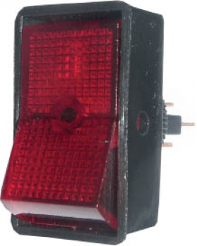 Rocker Switch 16A - Red - 