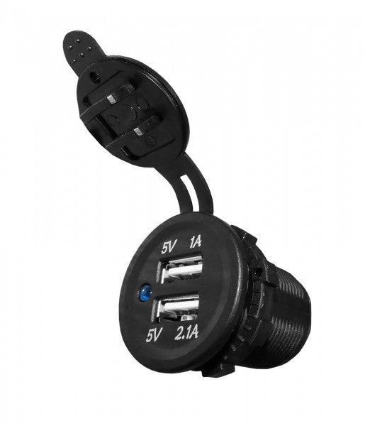 USB Two Port Socket Charger - 