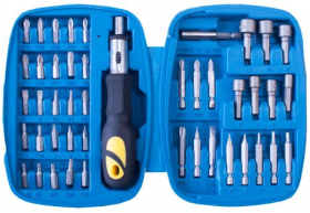 Ratchet Driver Bit & Socket Set 45 Piece - 