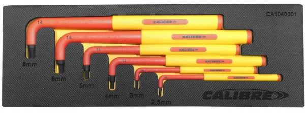 Extra Long VDE Hex Key Set - 6 Piece - 