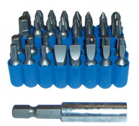 Screwdriver Bit Set - 33 Piece | Inc. Holder - 